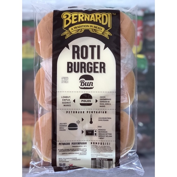 

Bernardi Burger Polos / Roti Burger Polos isi 6