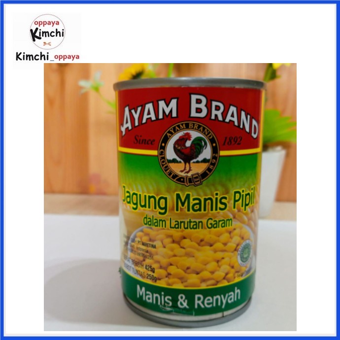 

f0fjhubfe00 Jagung Manis Pipil Kaleng Ayam Brand 425Gr DsGk