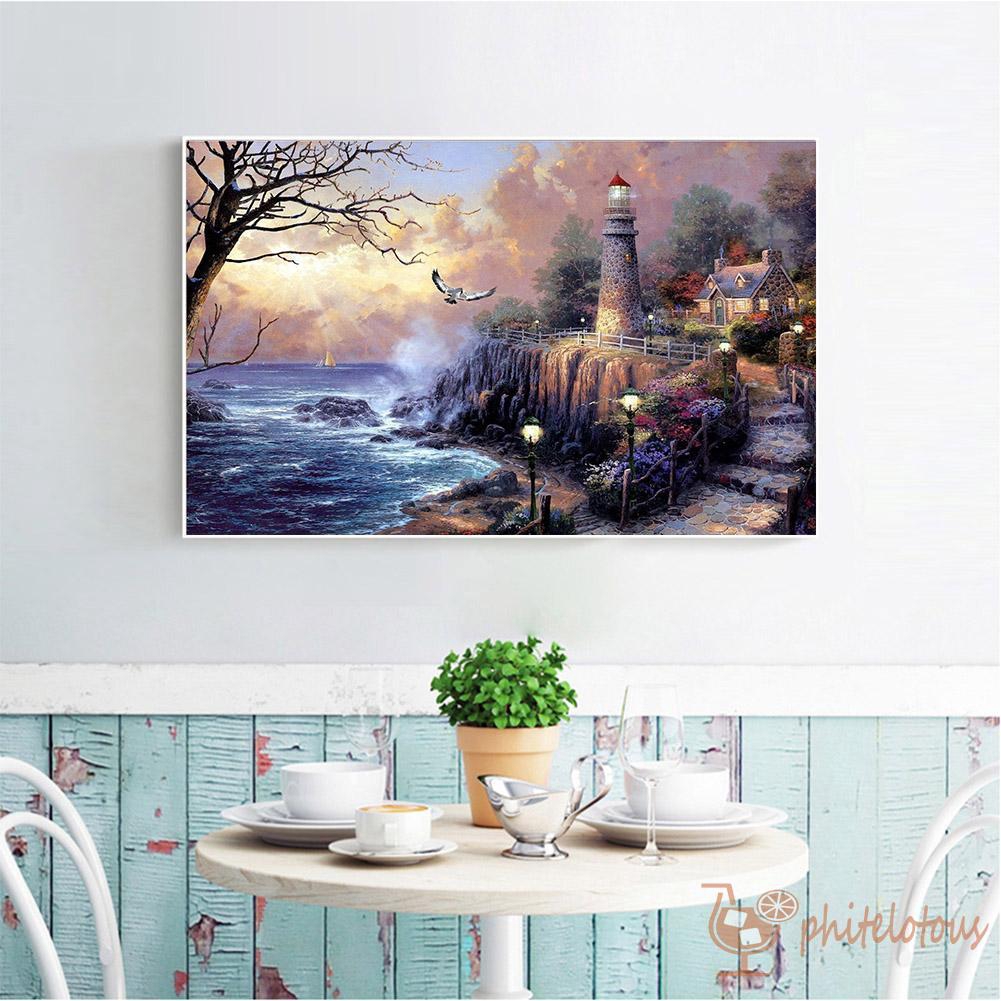 Cod Lukisan Diamond 5d Diy Gambar Pemandangan Desa Desa Untuk