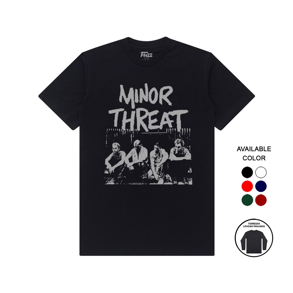 KAOS BAND MINOR THREAT | BAJU TSHIRT MUSIK DISTRO PUNK MINOR TREAT AMERIKA MURAH