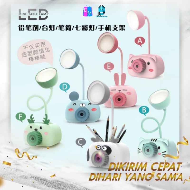 Lampu LED Emergency Karakter / Lampu Tidur Karakter / Lampu Belajar Karakter Lifehause Indonesia