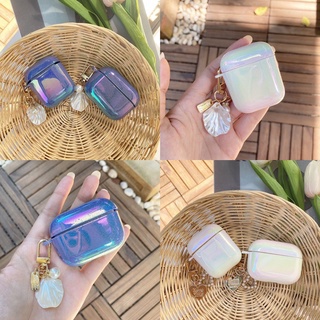 hard Case Airpods 1 / 2 Pro 3rd Dengan Gantungan Kunci + Mutiara Imitasi