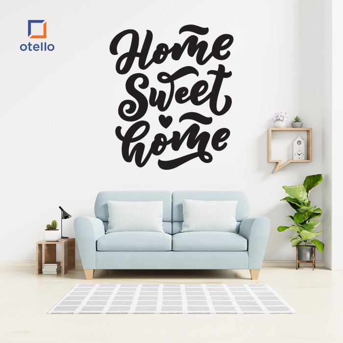 Stiker Dinding Home Sweet Home Dekorasi Dinding Rumah Unik Cantik