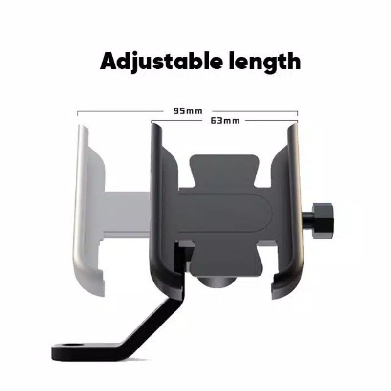 Holder Hp Buat Motor Rizoma Usb Charger Bahan Full Cnc Universal Semua Motor