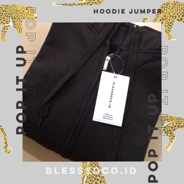 Hoodie Zipper black