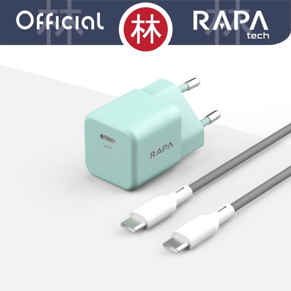 RAPAtech CH2033 - POWER MINI I - PD20W Charger with C to C Cable 20W