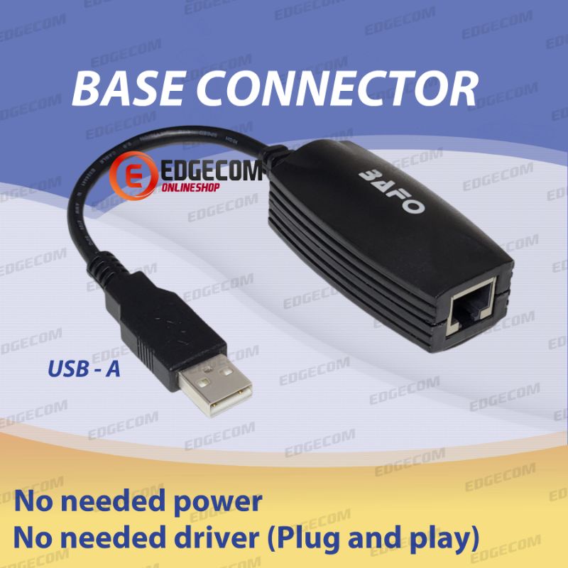 BAFO USB Extender / Extension Over CAT5e/CAT6 50 Meter BF-4902