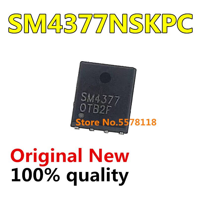 5pcs Sm4377 Sm4377Nskpc Sm4377Nskpc-Trg Qfn-8 Chipset Original