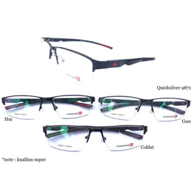 Frame Kacamata Half Frame Sport QuikSilver 9871