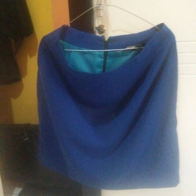Rok biru preloved muat XL.
