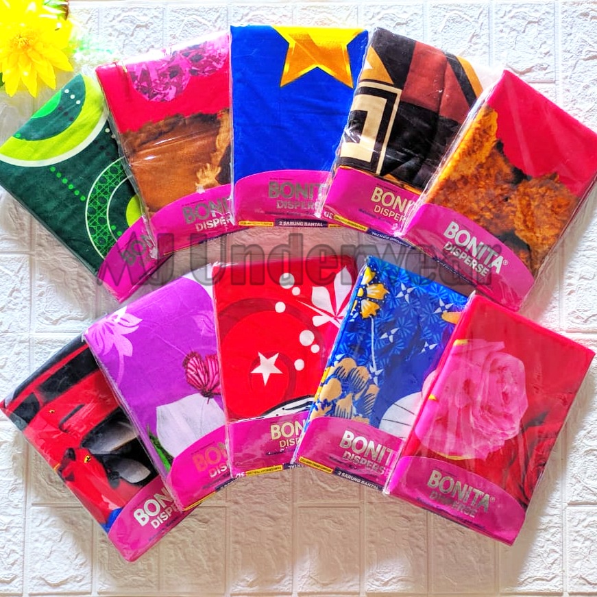 BONITA Sarung Bantal Set Tidur Motif Murah