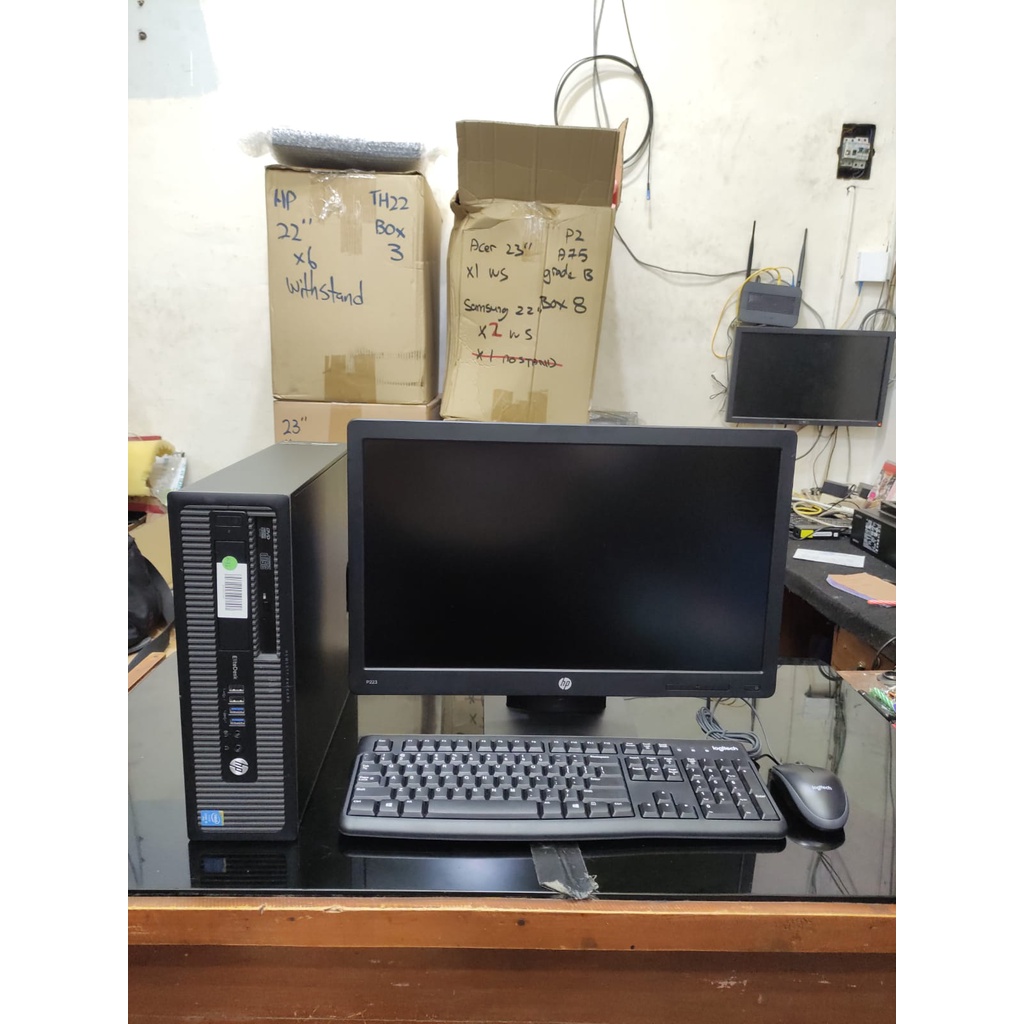 Paket 1set PC BuildUp HP RAM 8GB SSD+HDD MONITOR SAMSUNG 22INCH