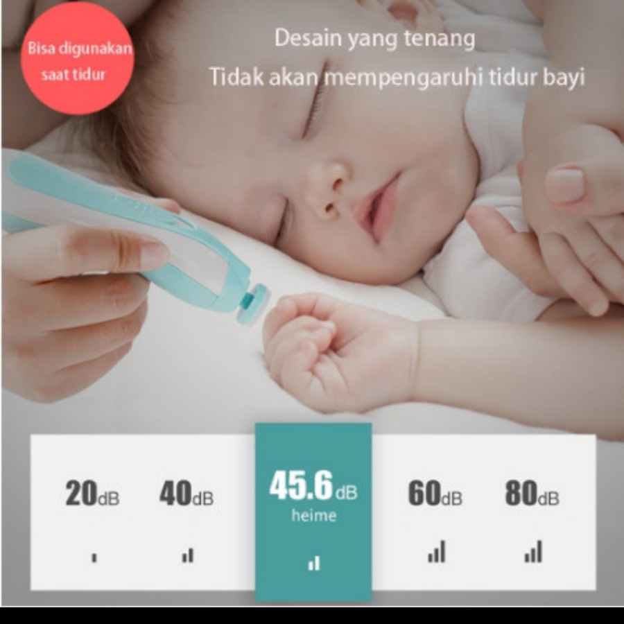 Gunting Kuku Elektrik Bayi Nail Trimmer Set Perawatan Ibu Baby Travel