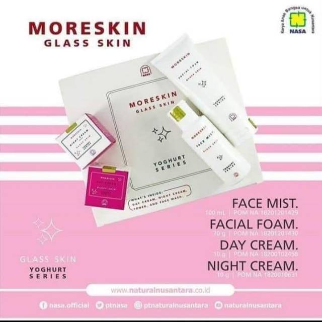 Moreskin glass skin