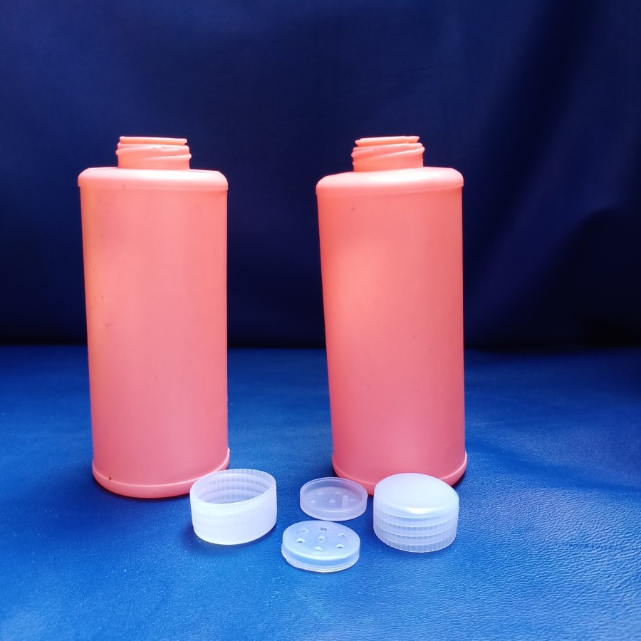 Botol Bedak Pink l Wadah Bedak Tabur Bentuk Botol - Pink