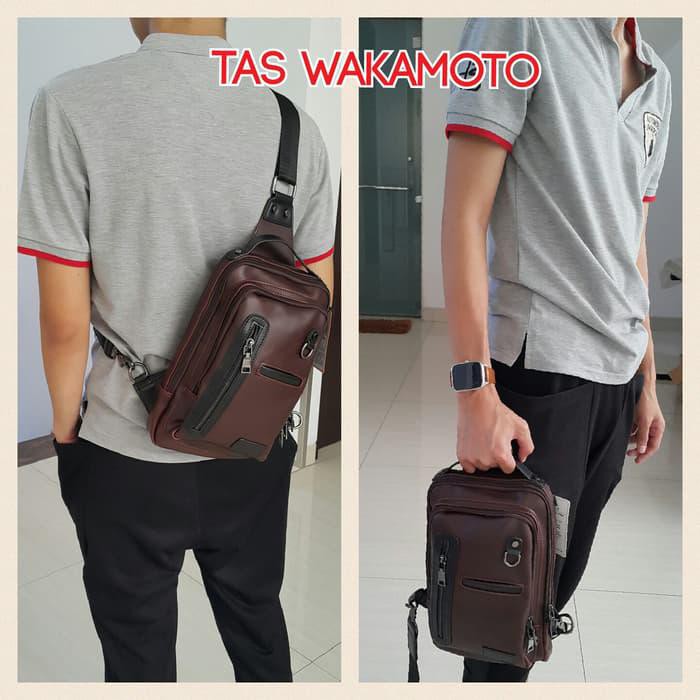 Tas Selempang Pria ISHIYA-WAKAMOTO. (ORIGINAL)