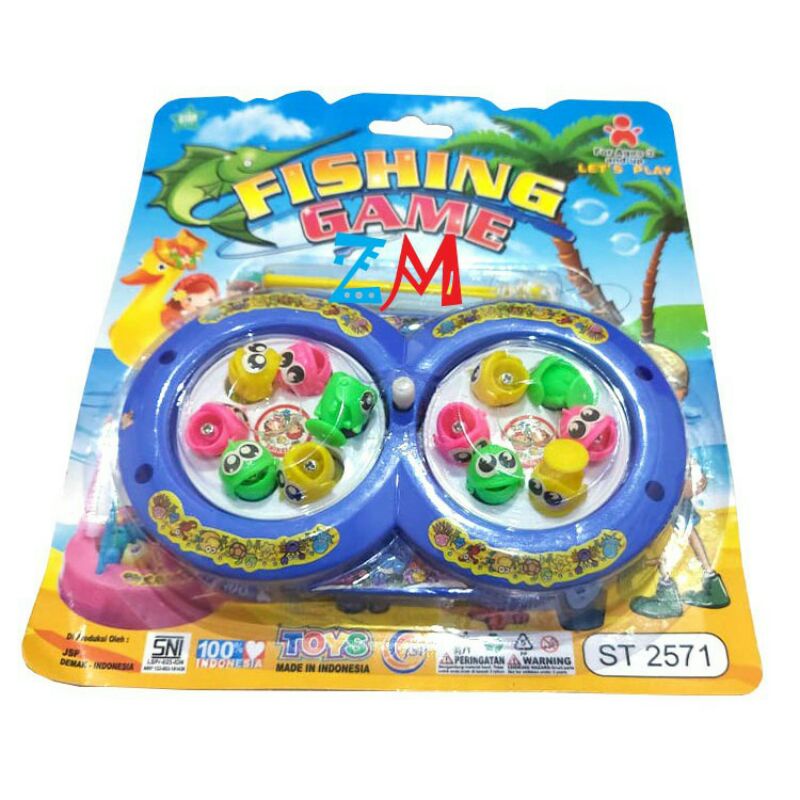 ( BISA COD ) Mainan Anak Pancingan 2 Kolam 2571 -Fishing Game