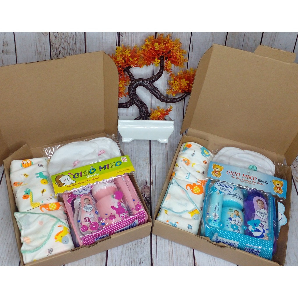 COD Kado bayi murah Pakaian bayi Hampers bayi Parsel bayi Paket bayi Gift box baju bayi Setelan baju bayi Kado cussons bayi Kado zwitsal bayi Set baju bayi baru lahir Kado jenguk bayi/ Zafka Store id