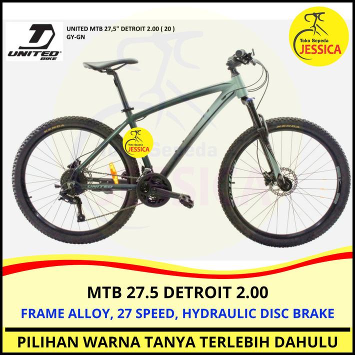 Sepeda Gunung Mtb 27.5 United Detroit 2.0 Hydraulic