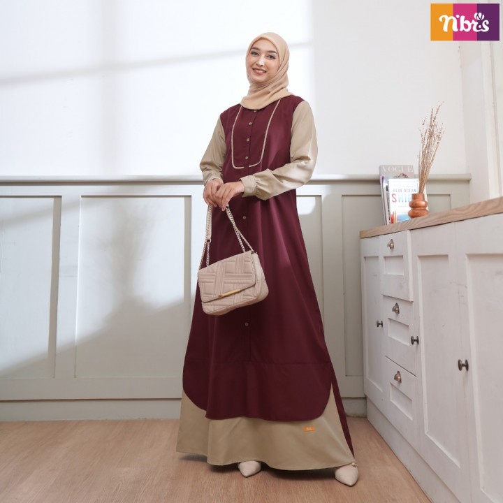 Gamis Nibras NBC 023 NBC 23 / Fashion Muslim Gamis Dress