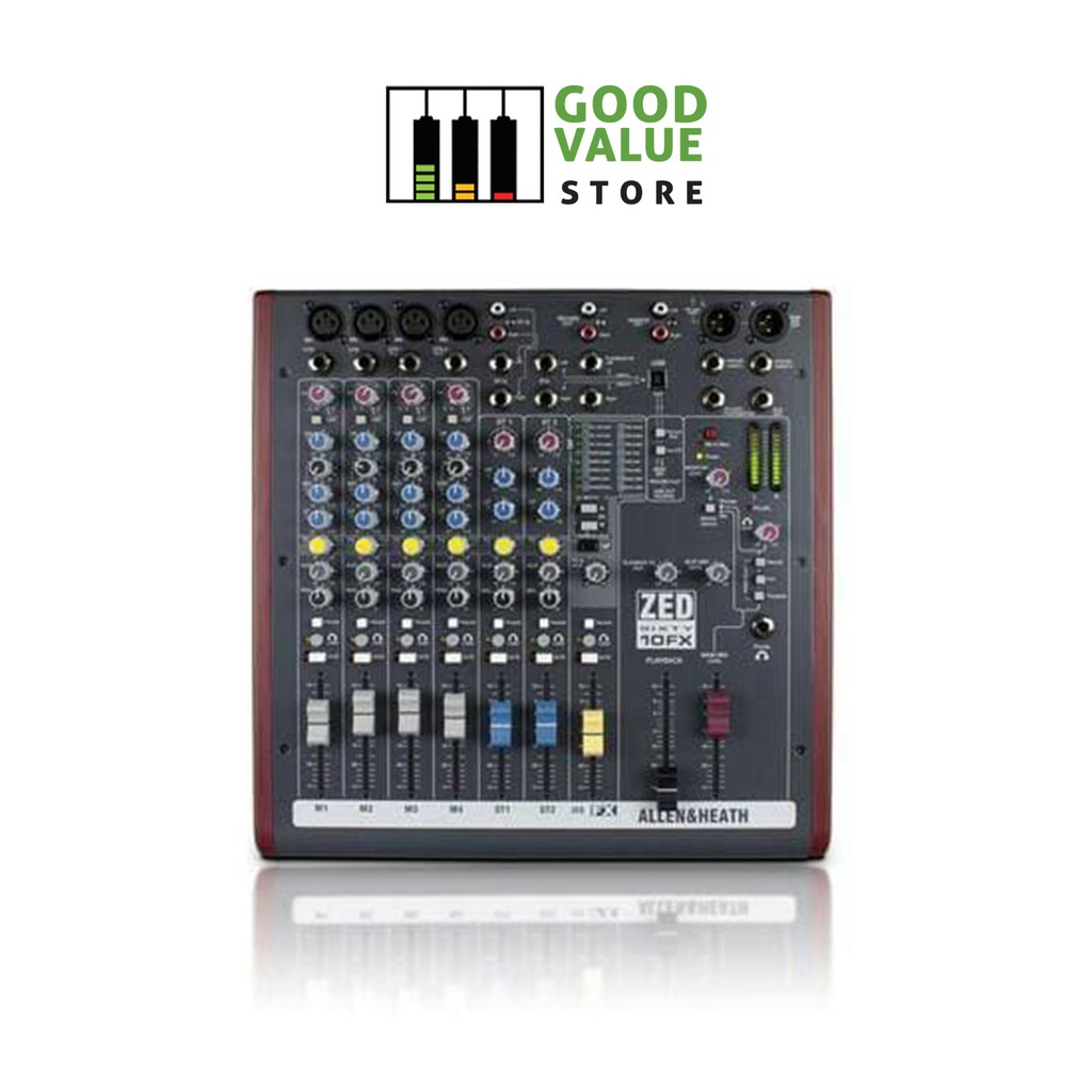 Mixer Allen and Heath ZED 10 FX/X USB Sound Card build In