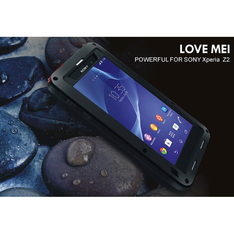 HOT SONY XPERIA Z1 Z2 FULL COVER CASE CASING METAL BUMPER LOVE MEI LUNATIK