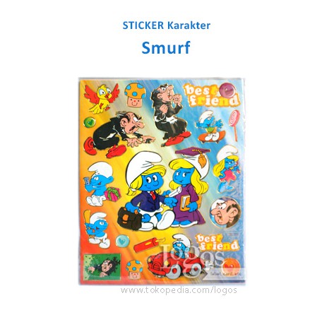 

TERLARIS!! Sticker Karakter smurf stiker murah meriah hadiah anak reward mainan