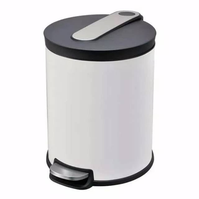 Tempat sampah pedal bin uk 12 liter warna, stainless, soft close &amp; fingerprint proof