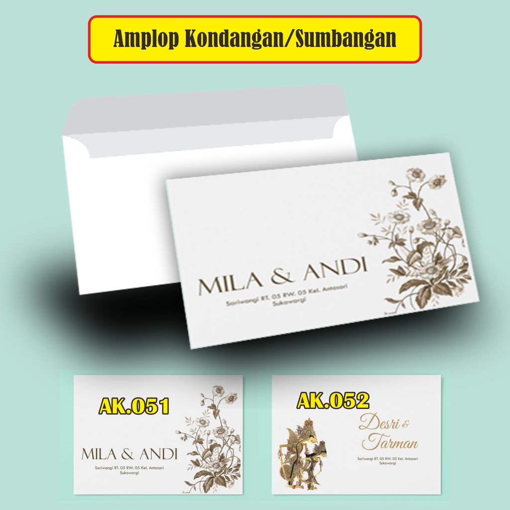

Amplop Sumbangan/Kondangan/Khitanan/Amplop Motif