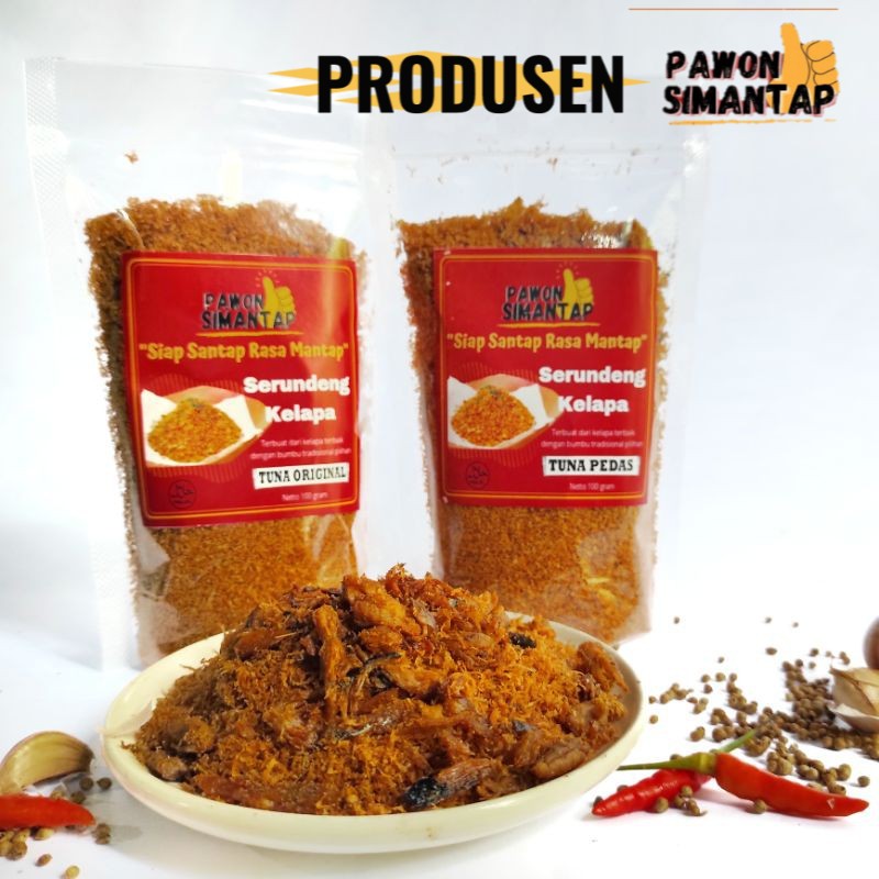 

Serundeng Serundeng Tuna Original Pawon SiMantap 50 - 100 Gram (Asli)