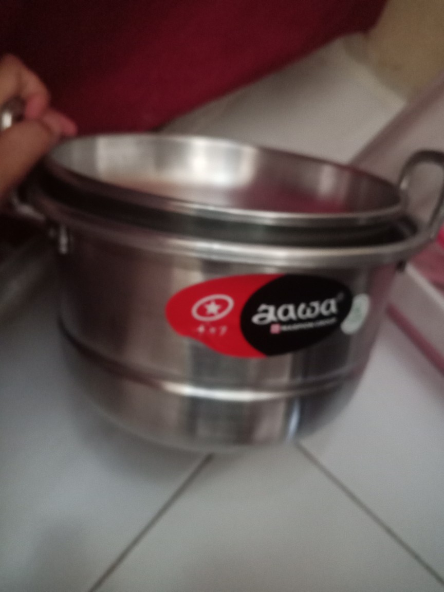 Maspion Alu Dandang Ekonomi Kukusan / Steamer / Langseng / Panci Kukus + Sarangan + Tutup 20 Cm