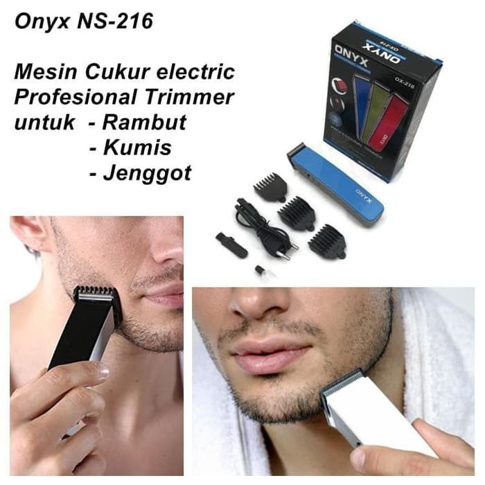 Alat Cukur Rambut ONYX OX-216 / Cukuran Rambut / Pencukur Kumis Jenggot Shaver Rechargeable