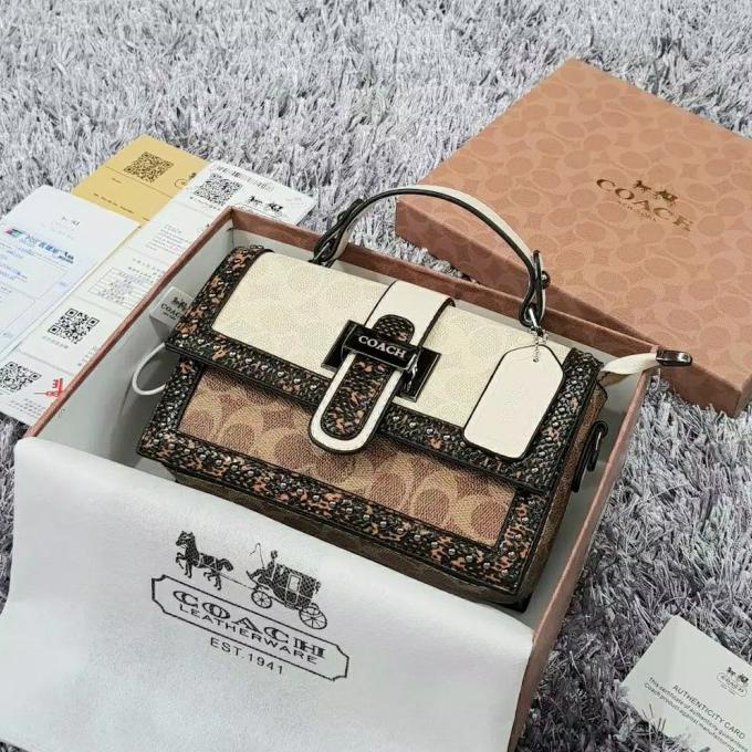 Tas pesta COACH tas selempang slingbag wanita import + box + invoice