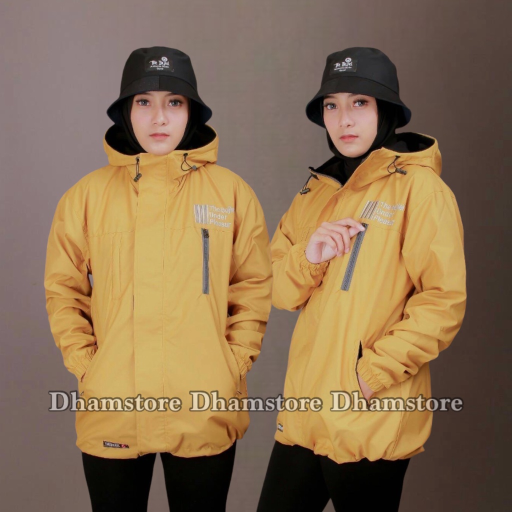 The Bojiel Pleasure - Jaket Outdoor Pria Jaket Parasut Jaket Outdoor Unisex Jaket Distro Jaket Gunung Kuning