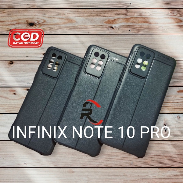 Casing INFINIX NOTE 10 PRO 10 PRO NFC Tpu Leathet Auto Focus Soft Case Infinix Note 10 Pro