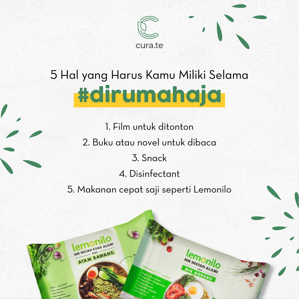 LEMONILO MIE INSTAN GORENG KUAH PEDAS KOREA | MI SEHAT ALAMI NOODLE