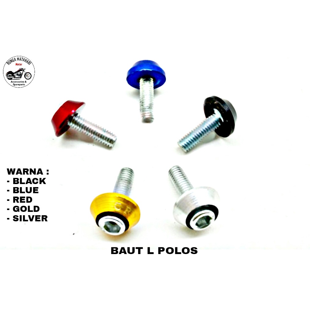 BAUT MONEL BODY VARIASI MOTOR baut plat nomor baut L monel warna baut bodi drat 10an