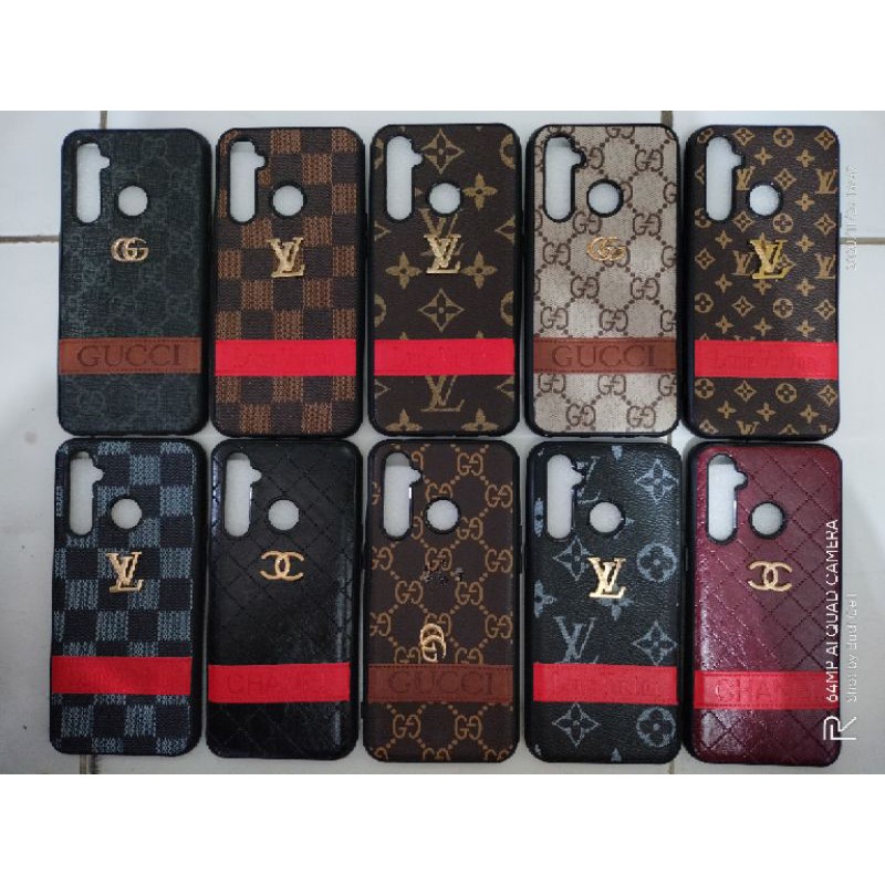 Case Realme 5 Pro Motif Gucci Channel LV/silikon Realme 5 Pro Motif Gucci Channel LV