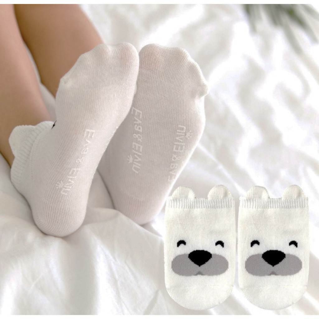 Kaos Kaki Bayi Import Motif ANIMAL lucu, Anti Slip, Bahan Nyaman CBKS LC