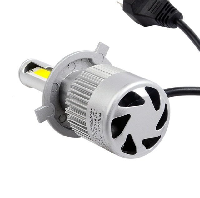 [ORIGINAL 100%] Lampu Mobil Headlight LED H4 COB 2 PCS - C6 - White