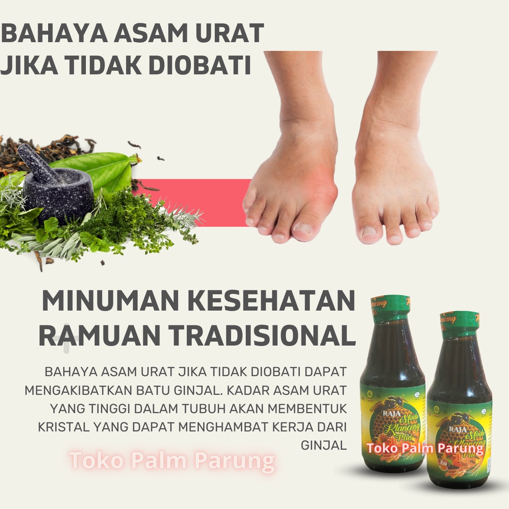 Jamu Raja Madu Klanceng Plus Minuman Kesehatan Obat Asam Urat Pegal Linu Nyeri Sendi Lutut Pegel Linu Rematik Encok Legakan Sesak Nafas 160ml