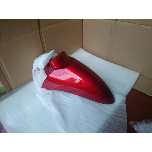 spakbor depan scoopy karbu KYT merah marun