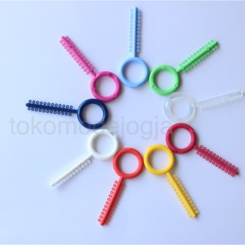 Karet Behel Ortho AO American Orthodontic Original Super Elastic Ligature Tie Standart Dokter