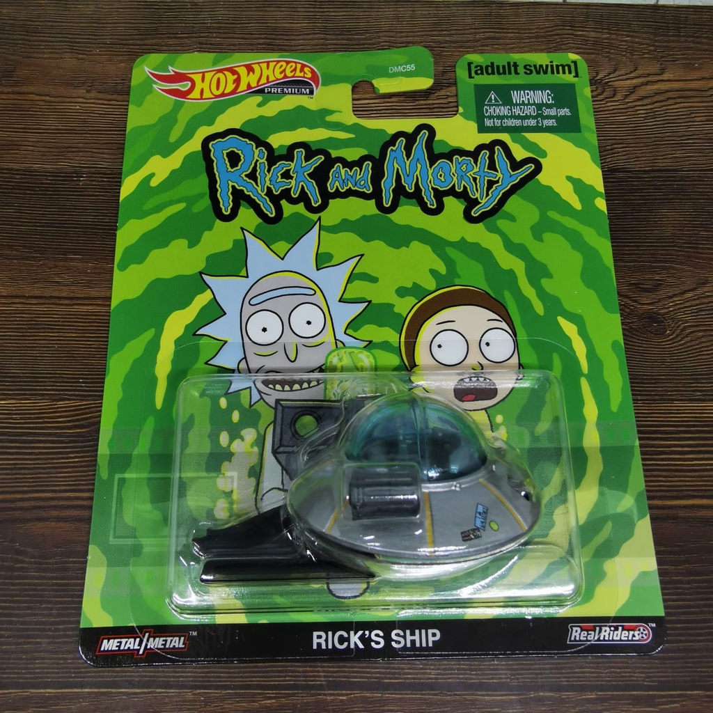 Hot Wheels Rick's Ship Rick and Morty Movie Film Retro Entertainment ricks mainan kartun cartoon