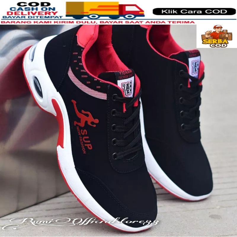 TmO - 8.8 Sale Sepatu pria fashion sneakers tali kekinian trendy Running