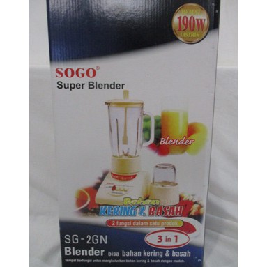 SOGO SG-2GN Super Blender 3 IN 1 blander kaca ****