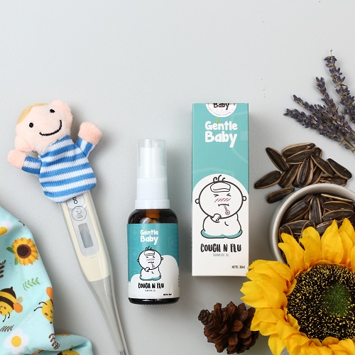 GENTLE BABY COUGH AND FLU / MINYAK TELON / ESSENTIAL OIL AROMATHERAPY / OBAT PILEK BATUK DAN FLU ANAK BAYI / MINYAK TELON PERAWATAN KESEHATAN