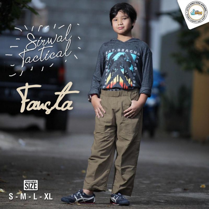 Celana Sirwal Anak Fausta Tactical by  Little Dino