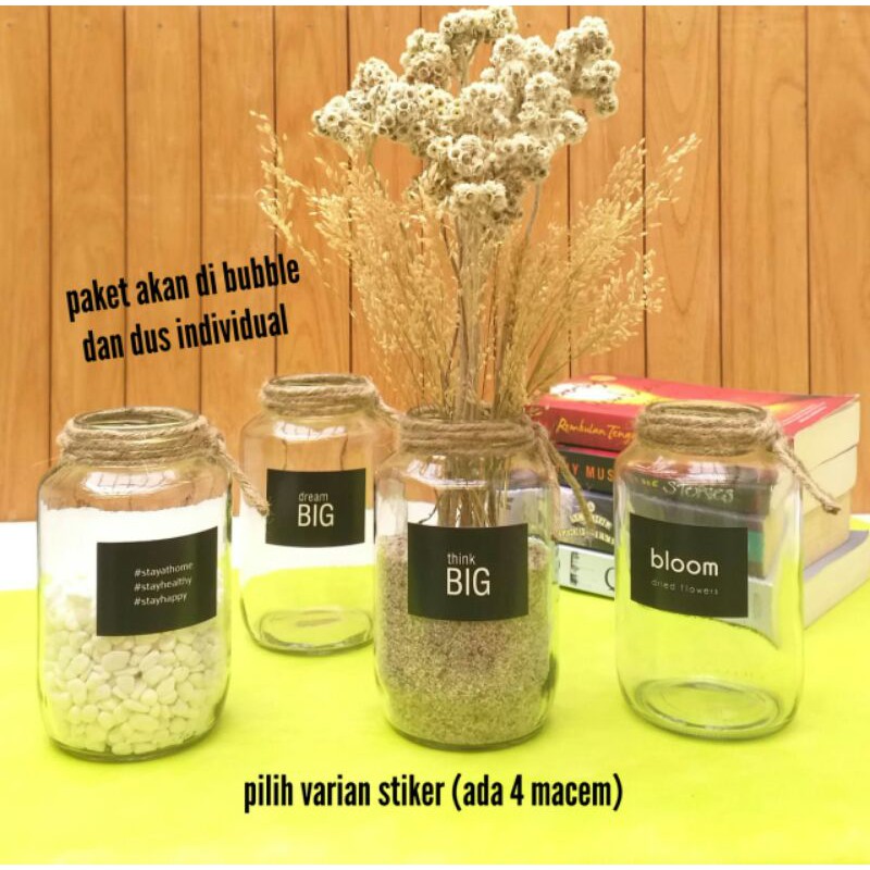 vase kaca vas bunga minimalis kekinian kado gift souvenir