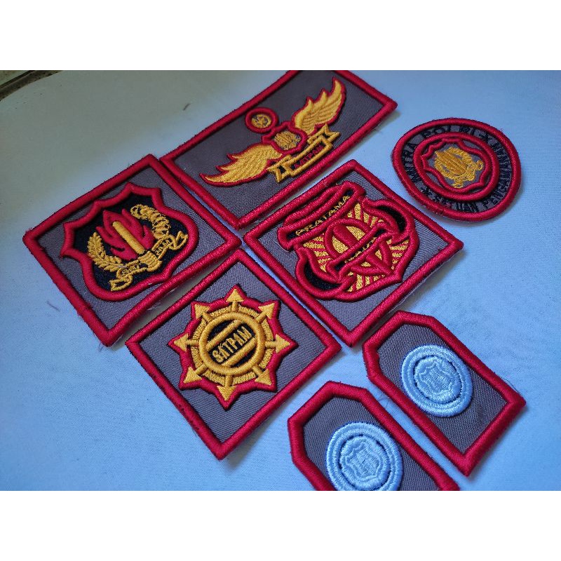 bordir timbul atribut satpam/bordir 3d